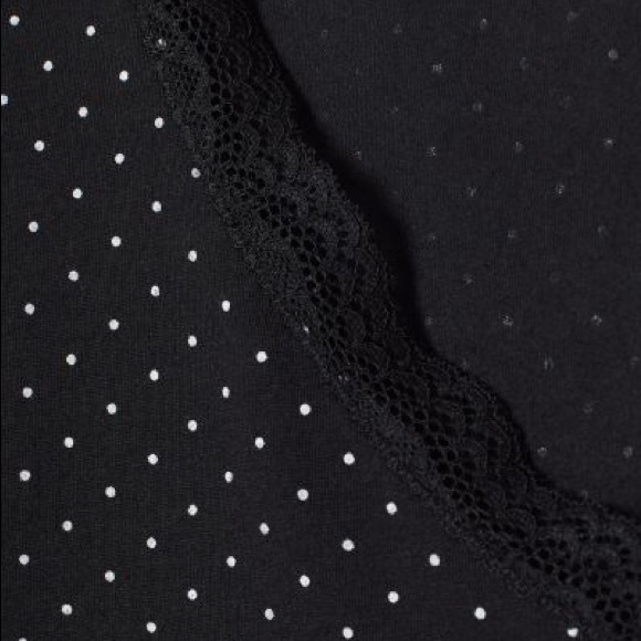 Black/ White Dotted Pajama Set - Picture 5 of 6